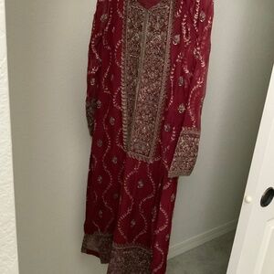 Bareeze chiffon 3 piece dress